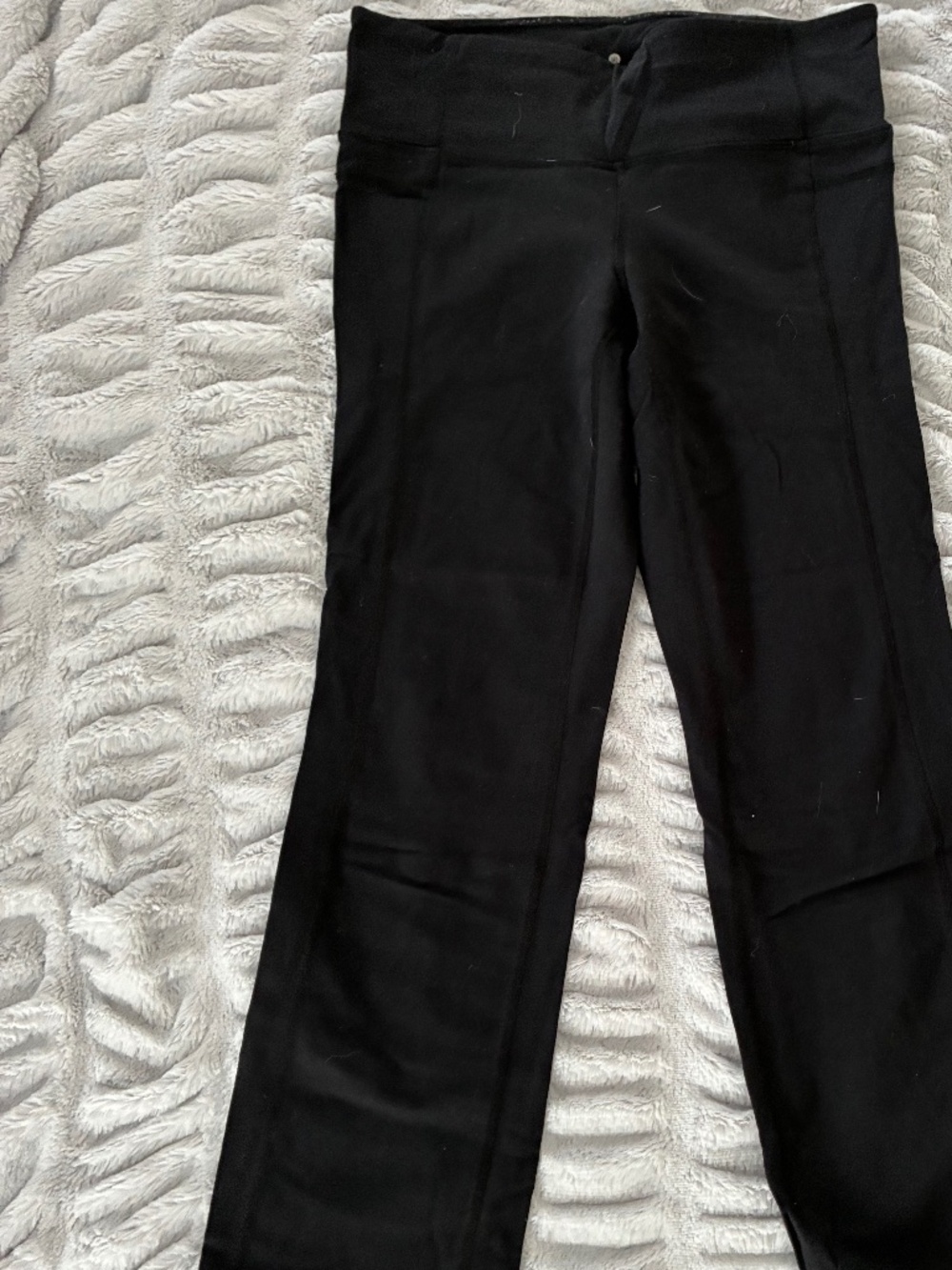 Athleta Black Straight Leg Leggings Size S High Waist Athleisure Pants